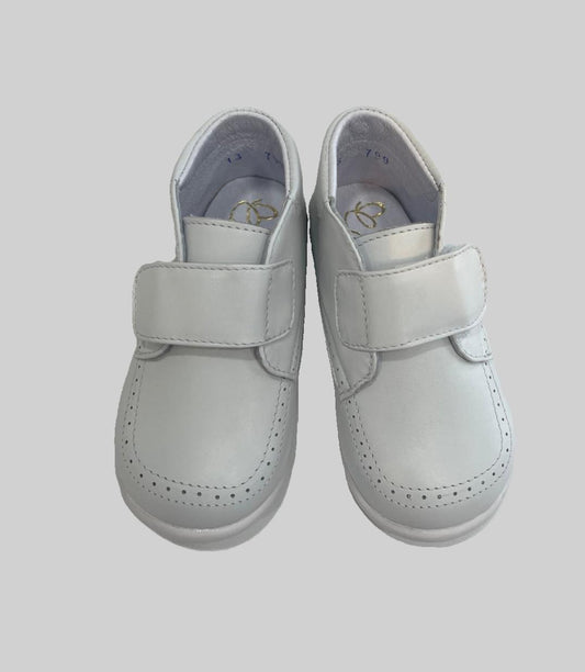 Caritas White Baptism Leather Walker