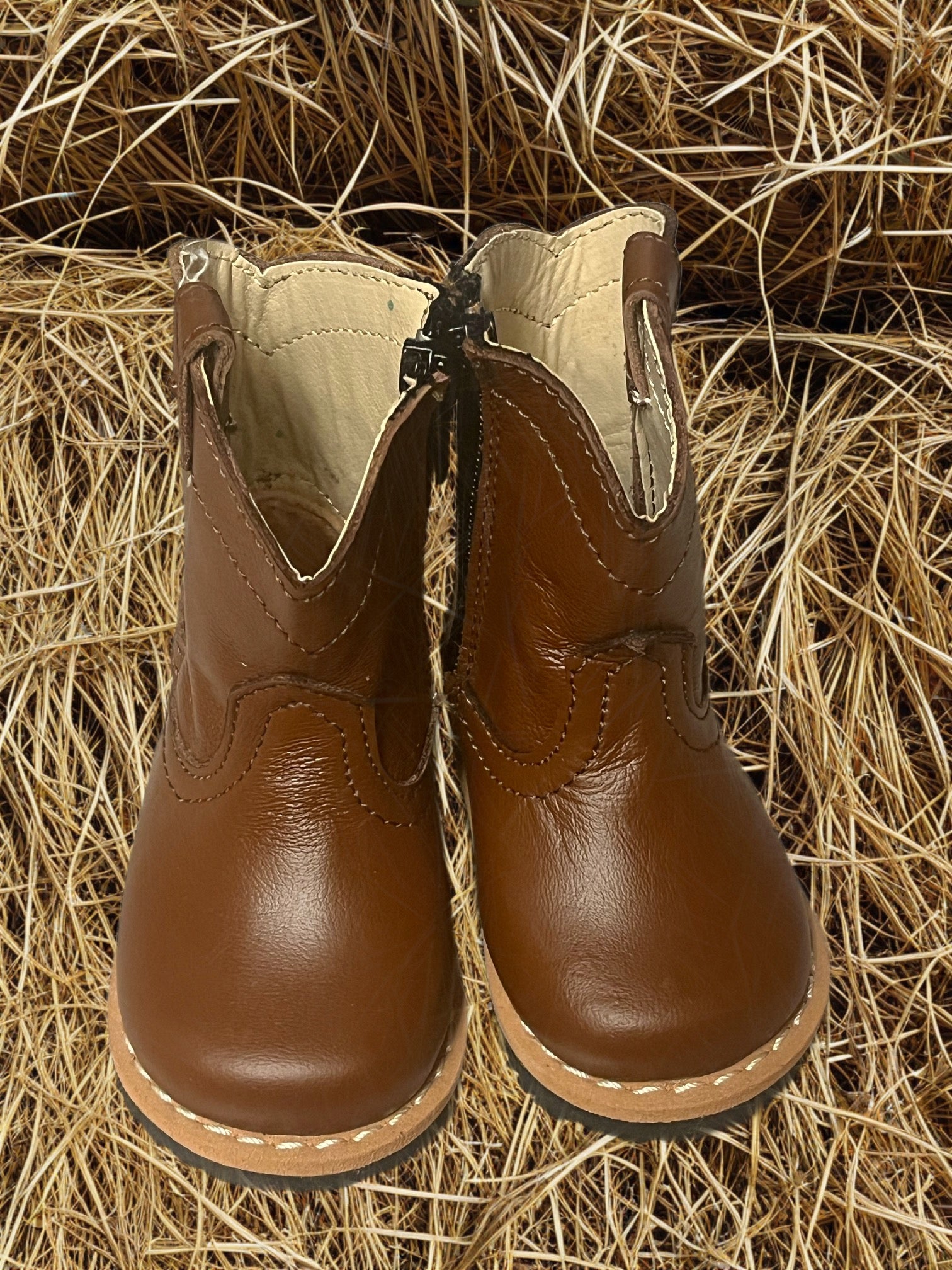 Infant leather fashion boots