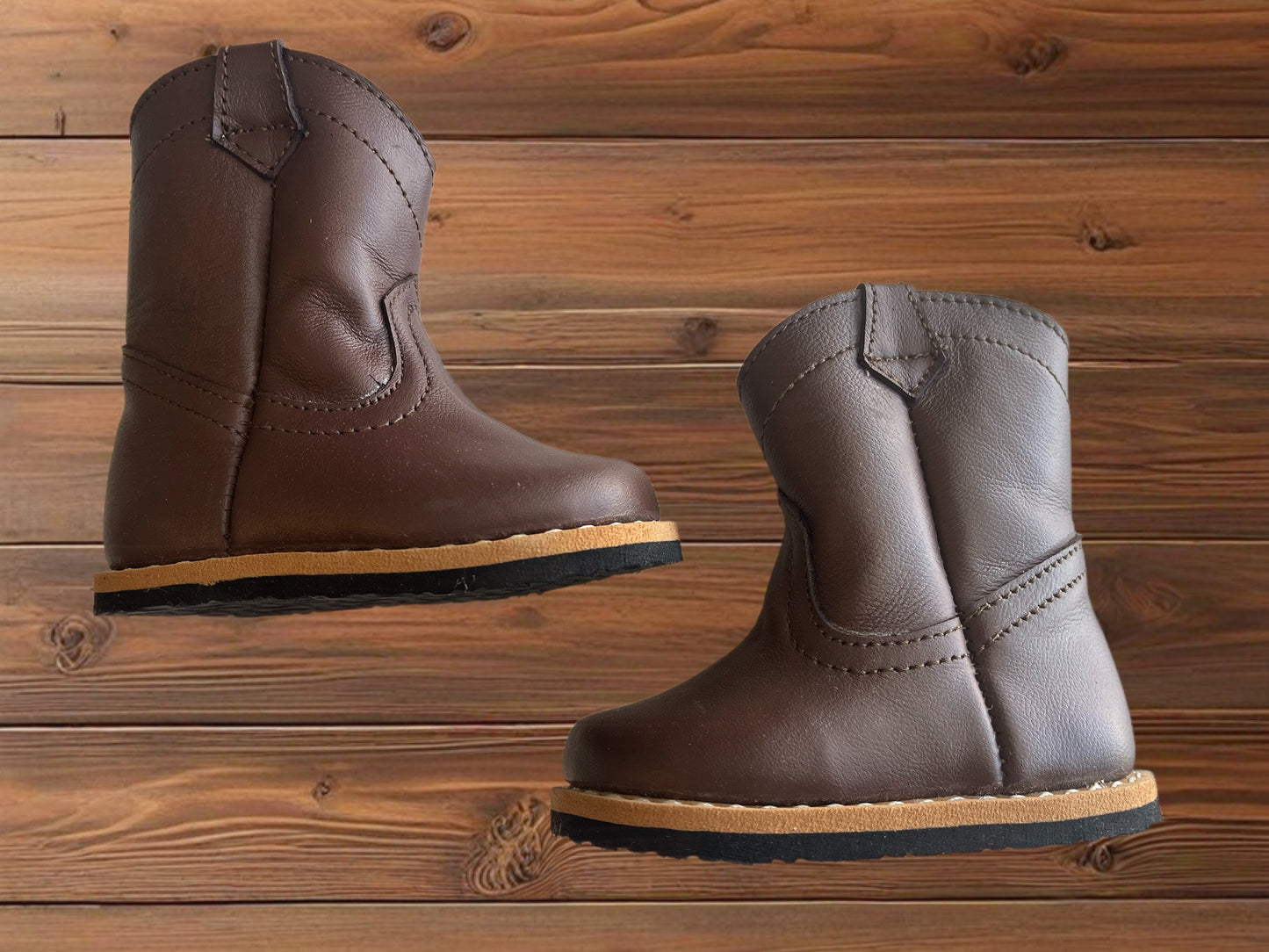 Brown Infant Leather Boots